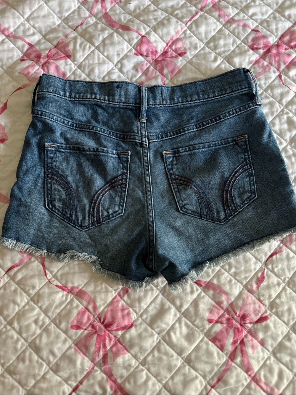 Hollister Dark Blue Denim Jean Shorts
